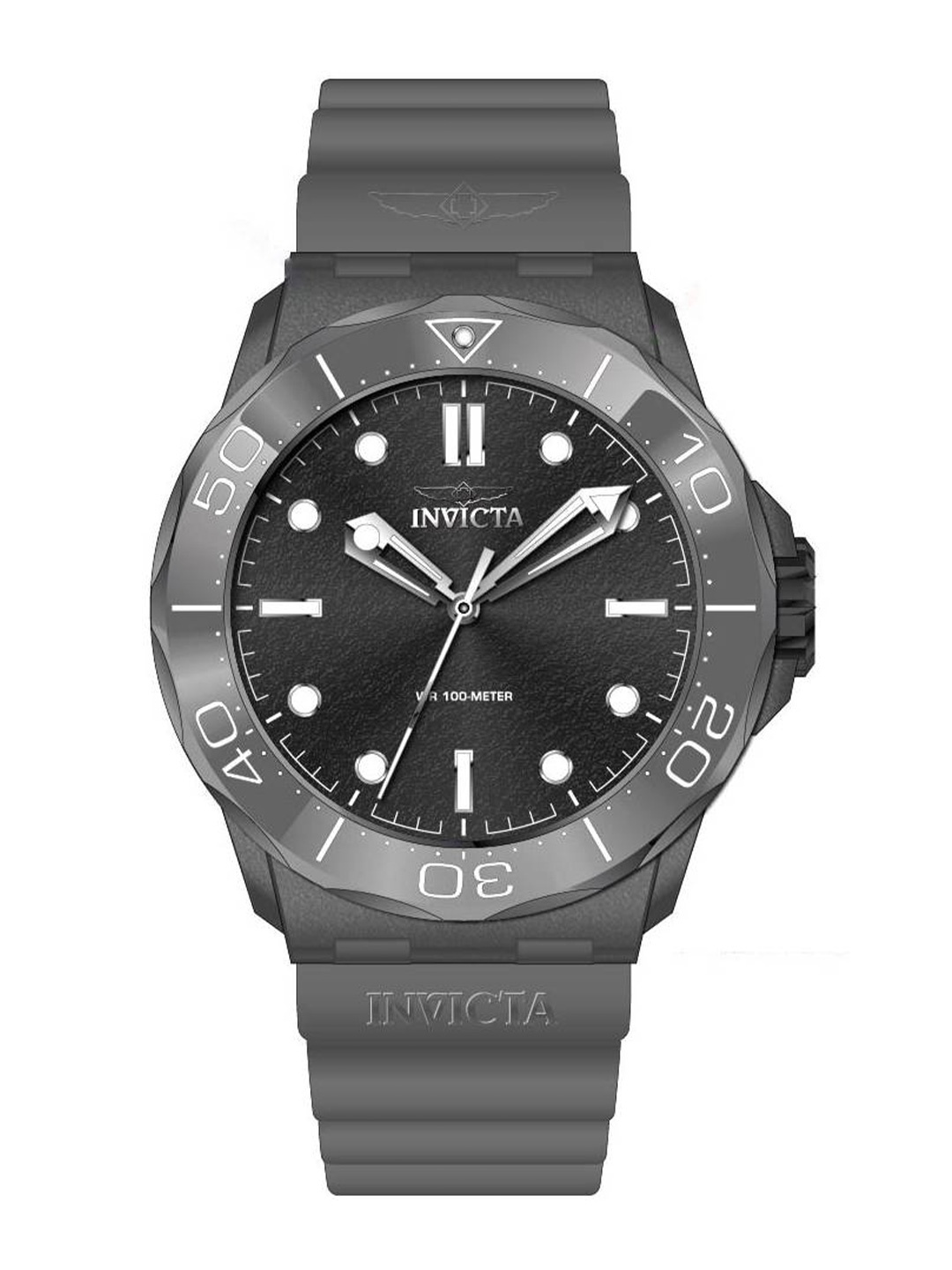 

Invicta Men Dial & Straps Analogue Watch 46391, Grey