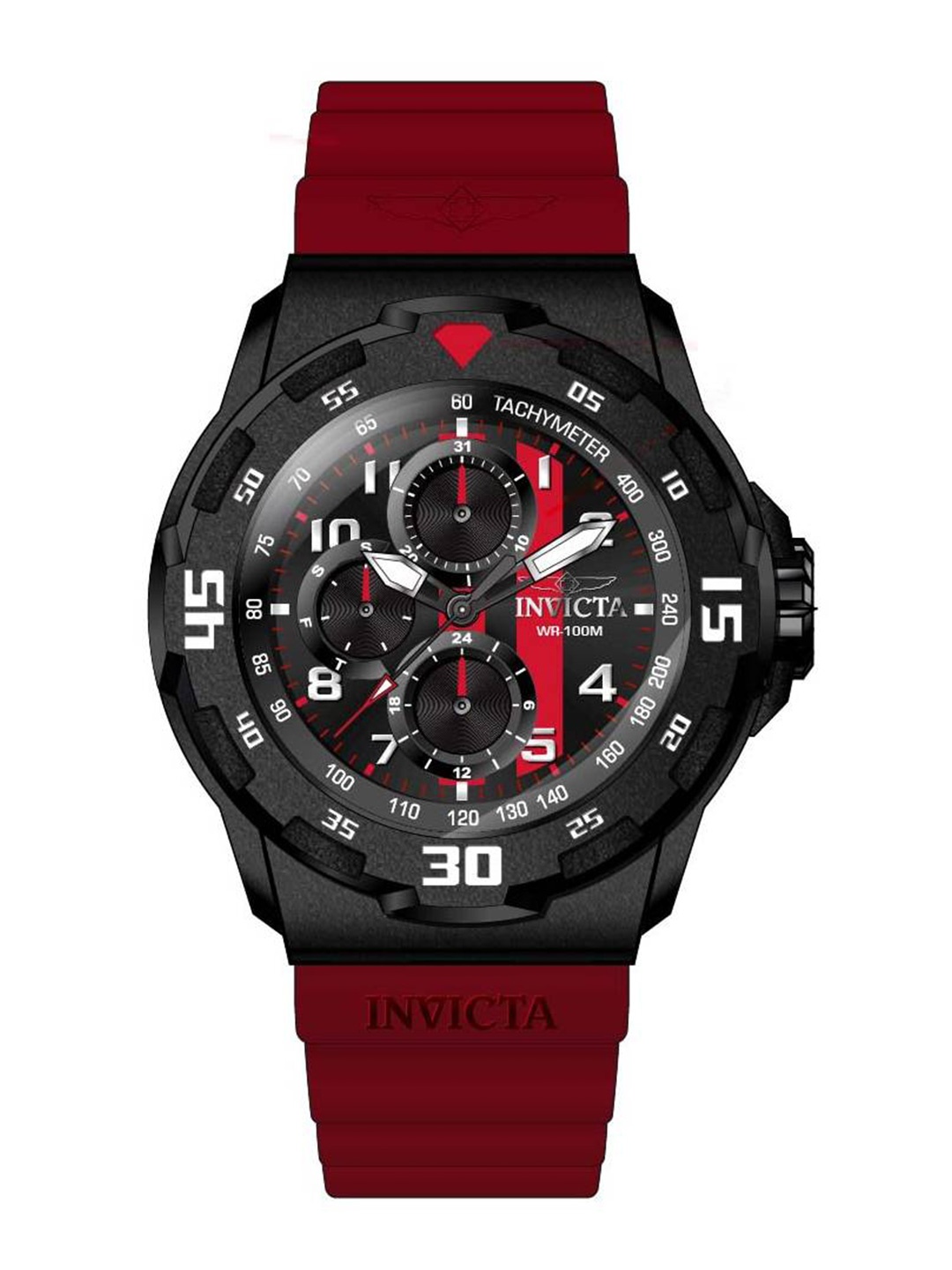 

Invicta Men Dial & Straps Analogue Watch 46401, Red