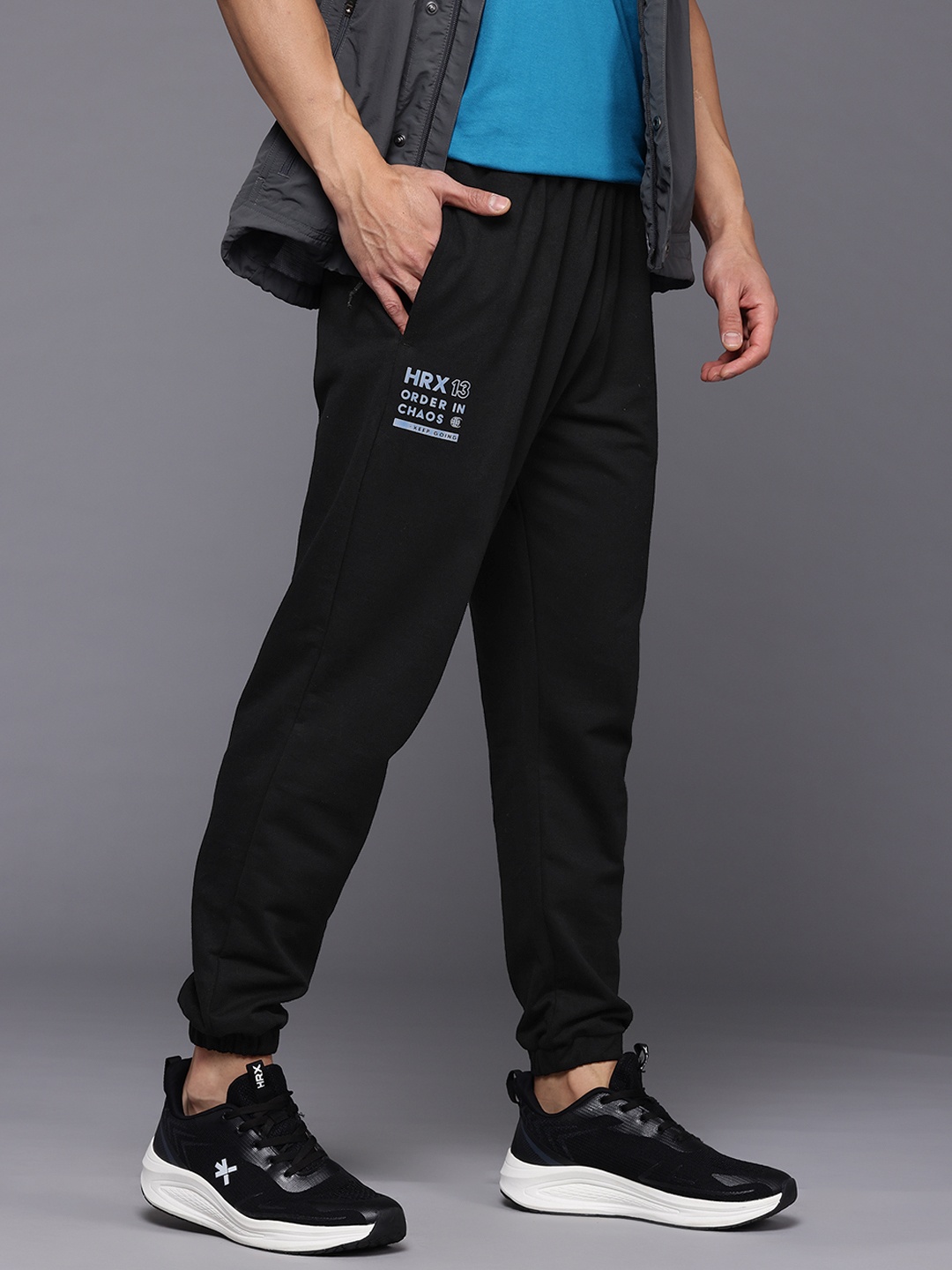 

HRX by Hrithik Roshan Men Lifestyle Joggers, Black