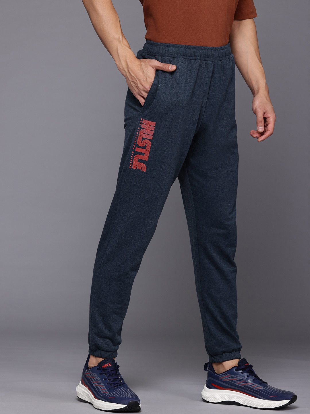 

HRX by Hrithik Roshan Men Printed Lifestyle Joggers, Blue