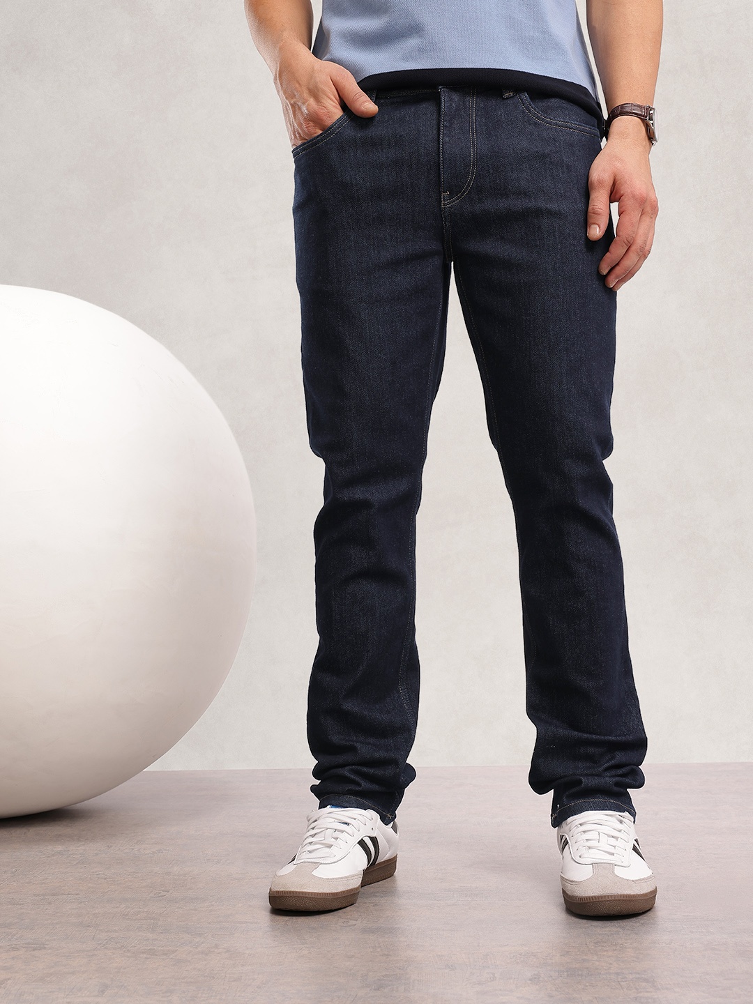 

Nautica Men Slim Fit Stretchable Jeans, Blue