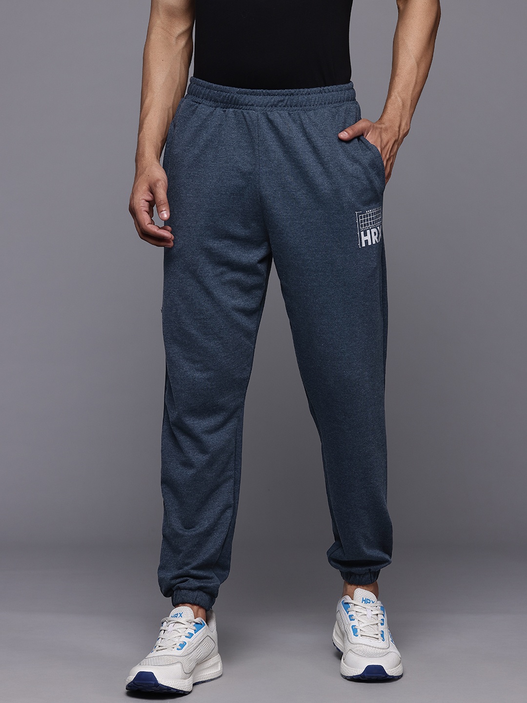 

HRX by Hrithik Roshan Men Lifestyle Joggers, Navy blue