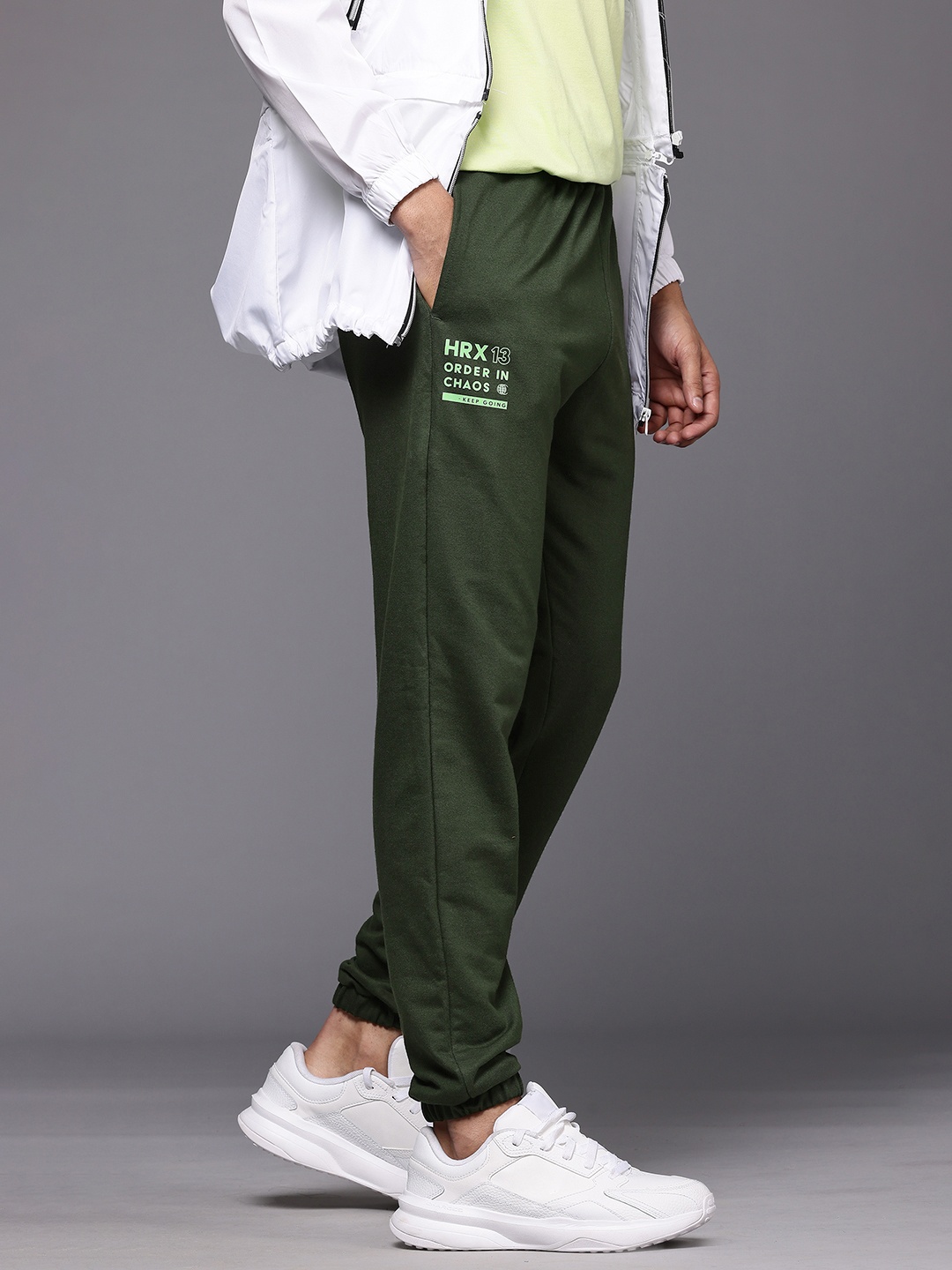 

HRX by Hrithik Roshan Men Lifestyle Joggers, Green
