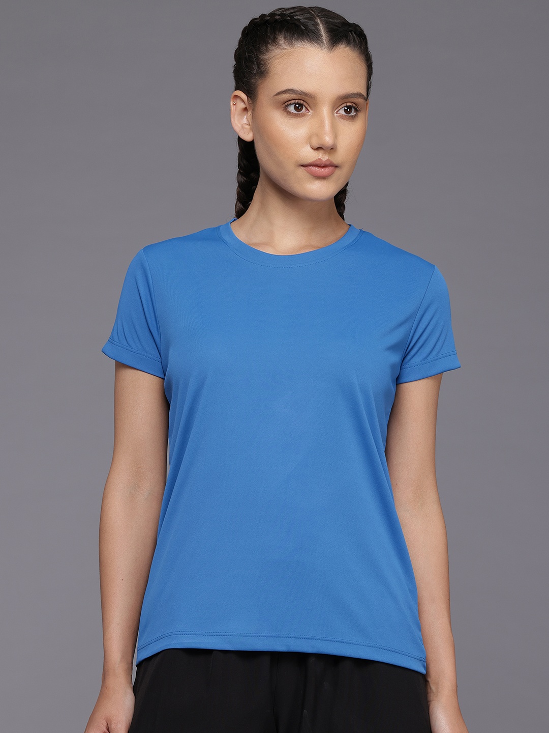 

HRX by Hrithik Roshan Rapid-Dry Training T-shirt, Blue