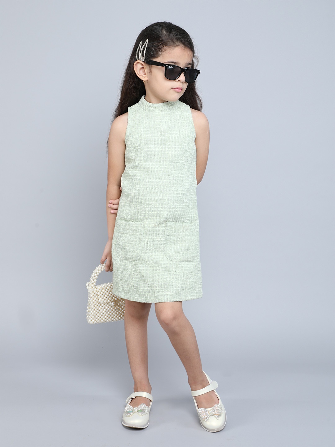 

taffykids Print A-Line Dress, Green