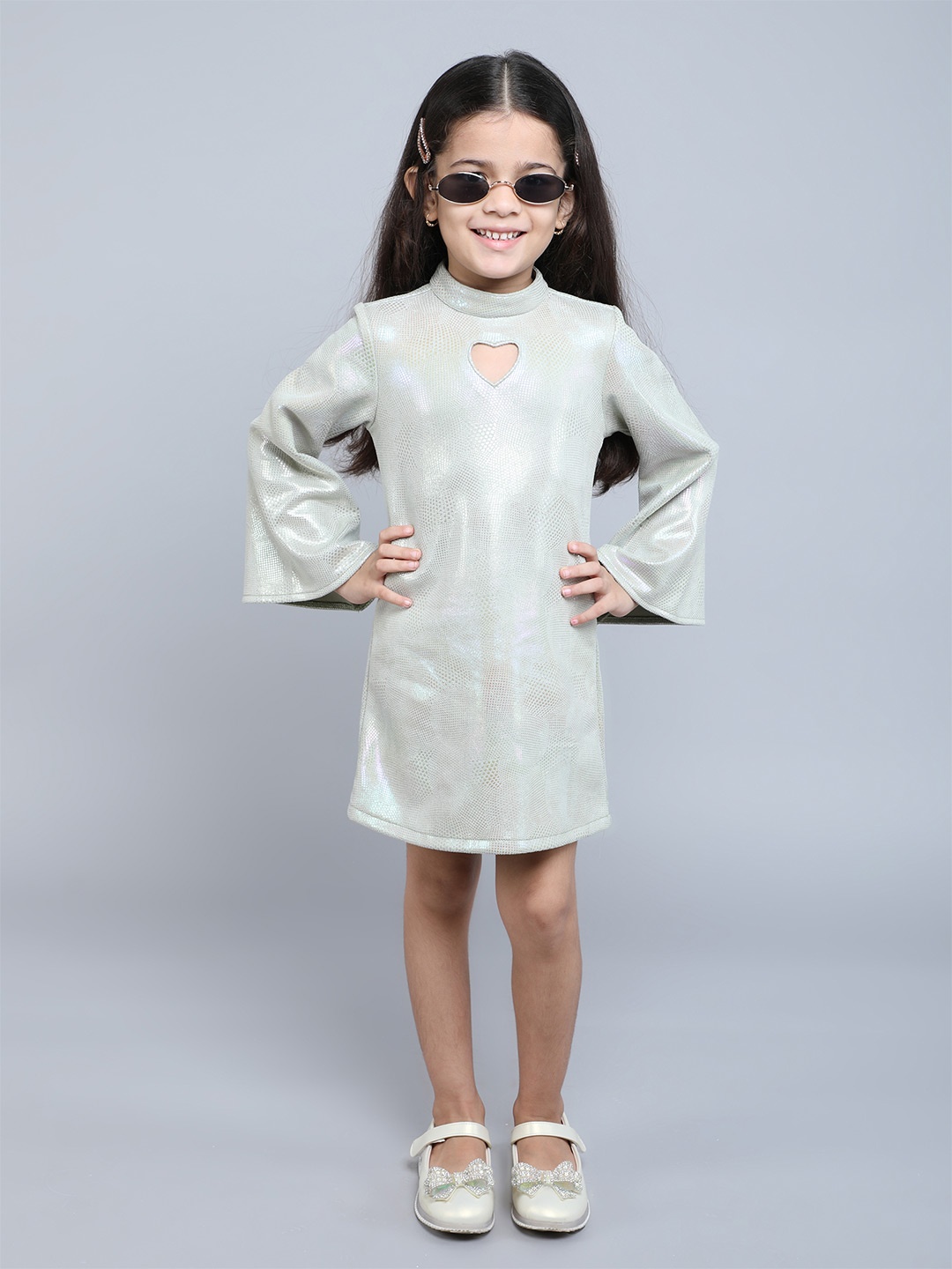 

taffykids Print A-Line Dress, Green