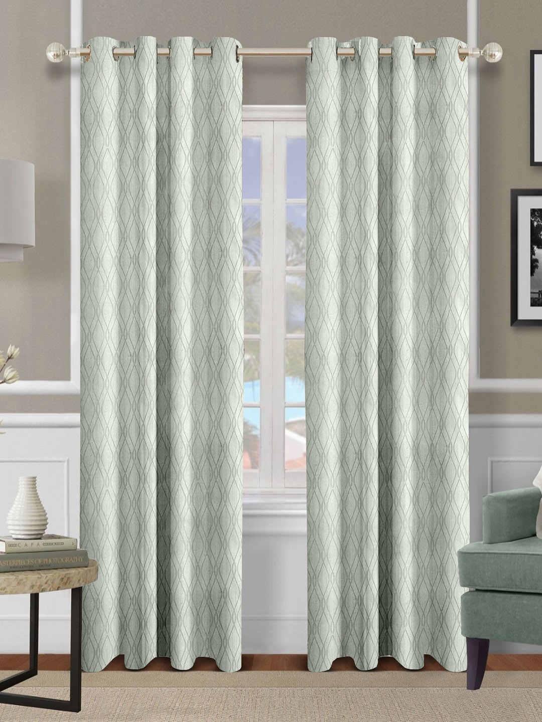 

Aura Grey Set of 2 Ethnic Motifs Door Curtain