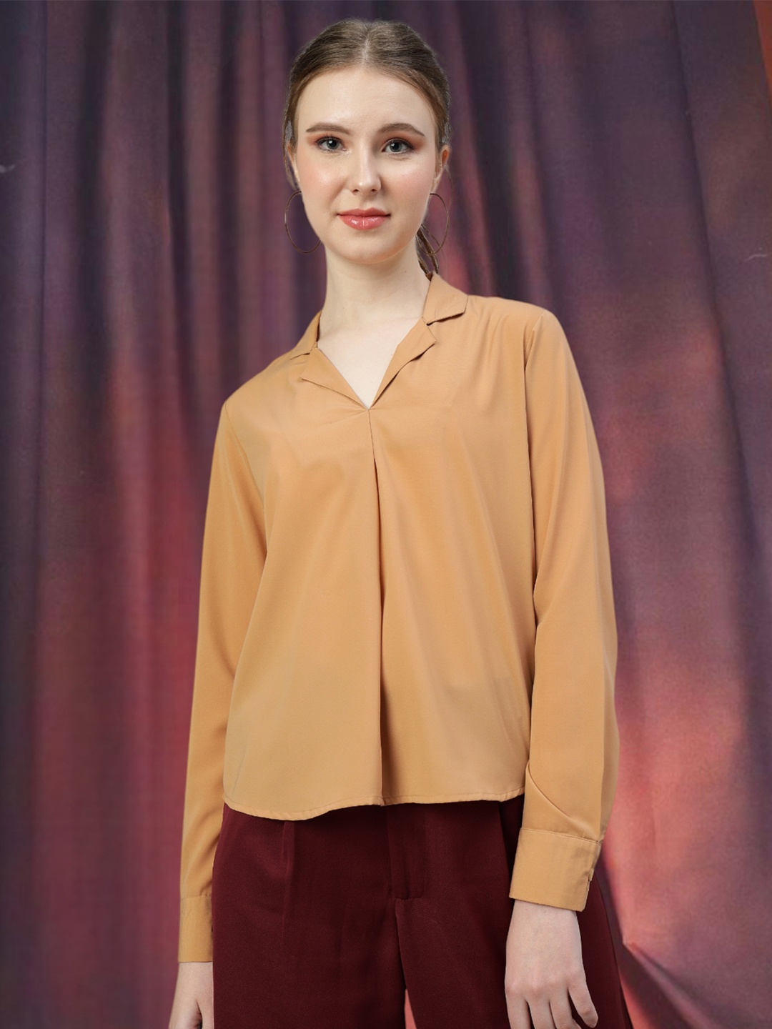

All About You Formals Shirt Style Top, Beige