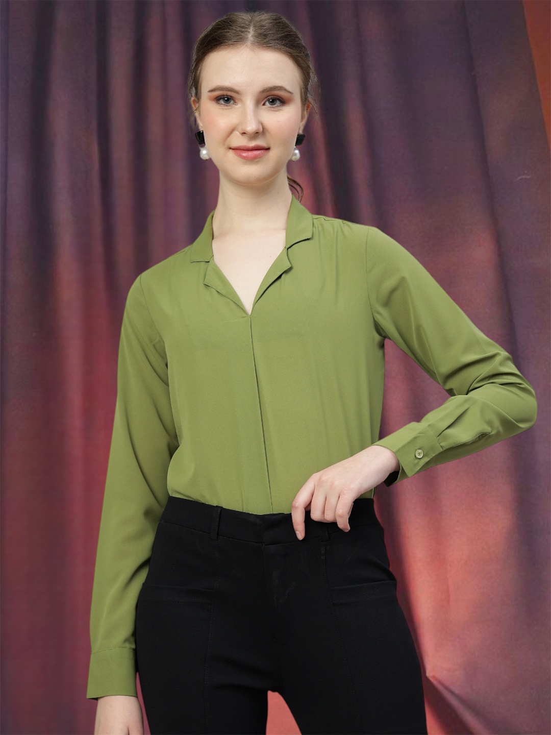 

All About You Formals Shirt Style Top, Maroon