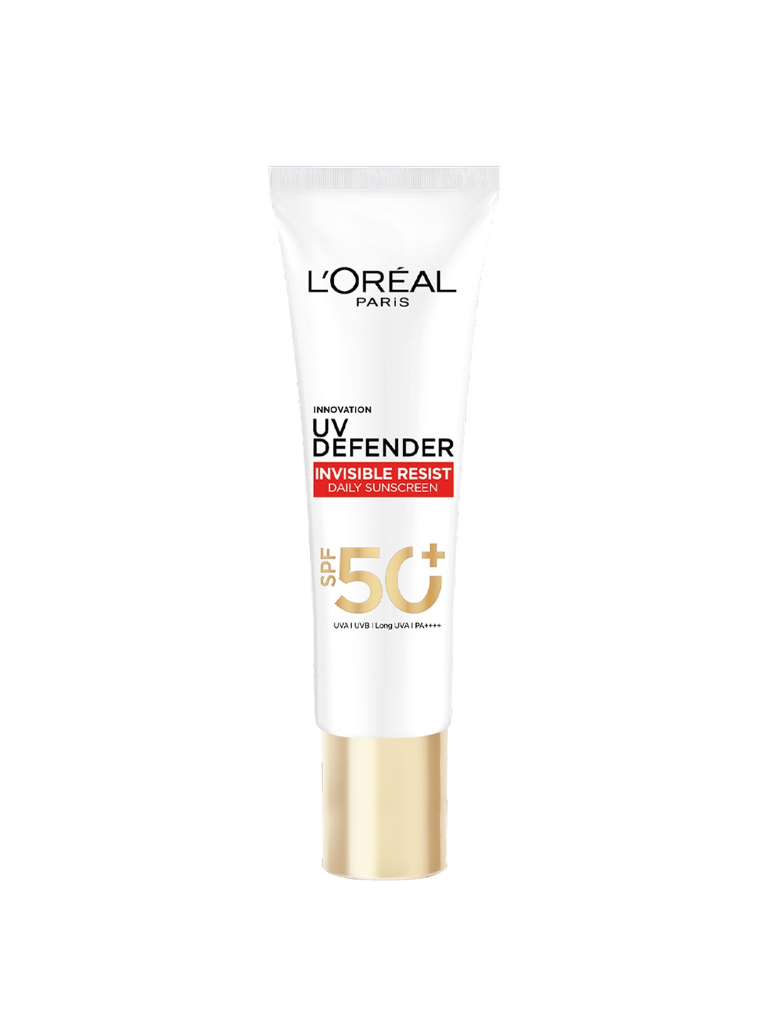 

LOreal Paris UV Defender Invisible Resist Lightweight Daily Sunscreen SPF50+ PA++++ - 30ml, White