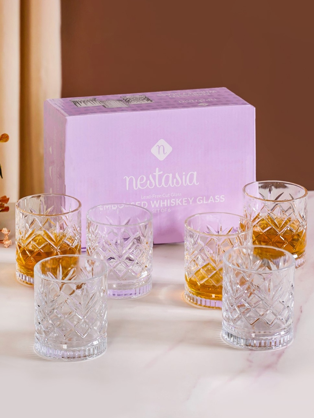 

Nestasia 6 Pcs Whiskey Glass 250ml, Transparent