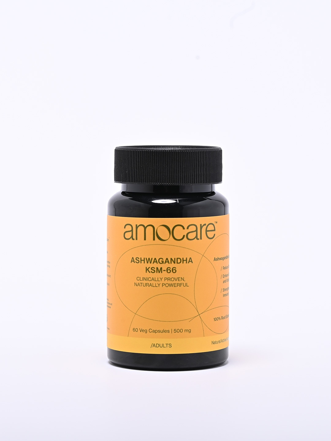 

Amocare Private Limited Ashwagandha KSM66 Capsules - 60 Capsules, Yellow