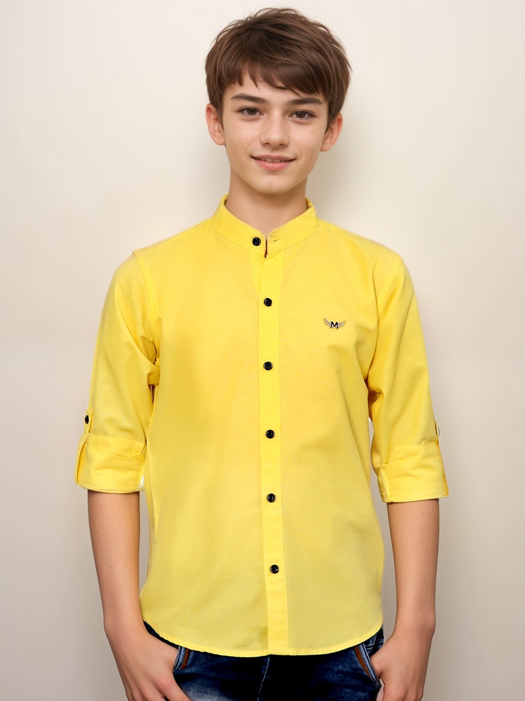 

MashUp Boys Classic Opaque Casual Shirt, Yellow