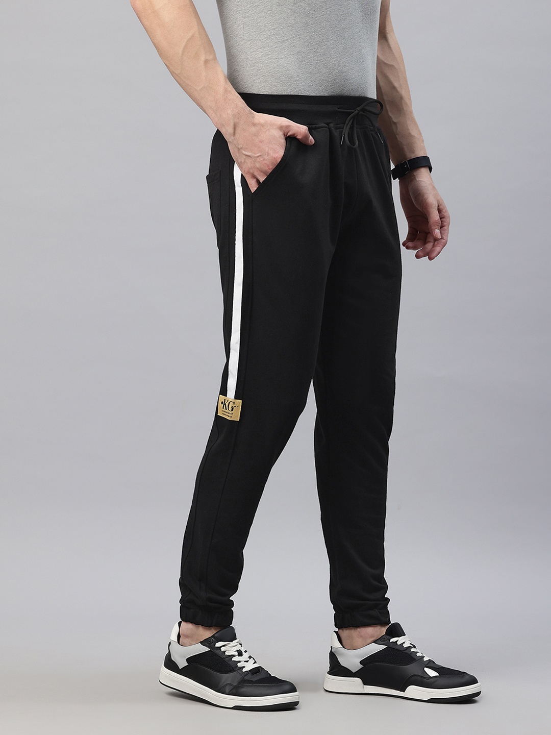 

POSHAX Men Regular Fit Joggers, Black