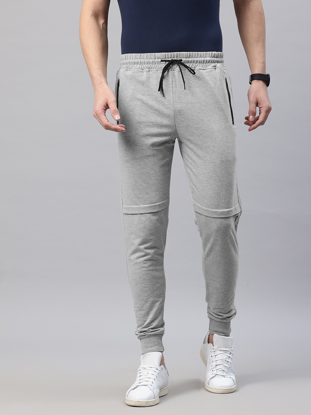 

POSHAX Men Typography Printed Joggers, Grey