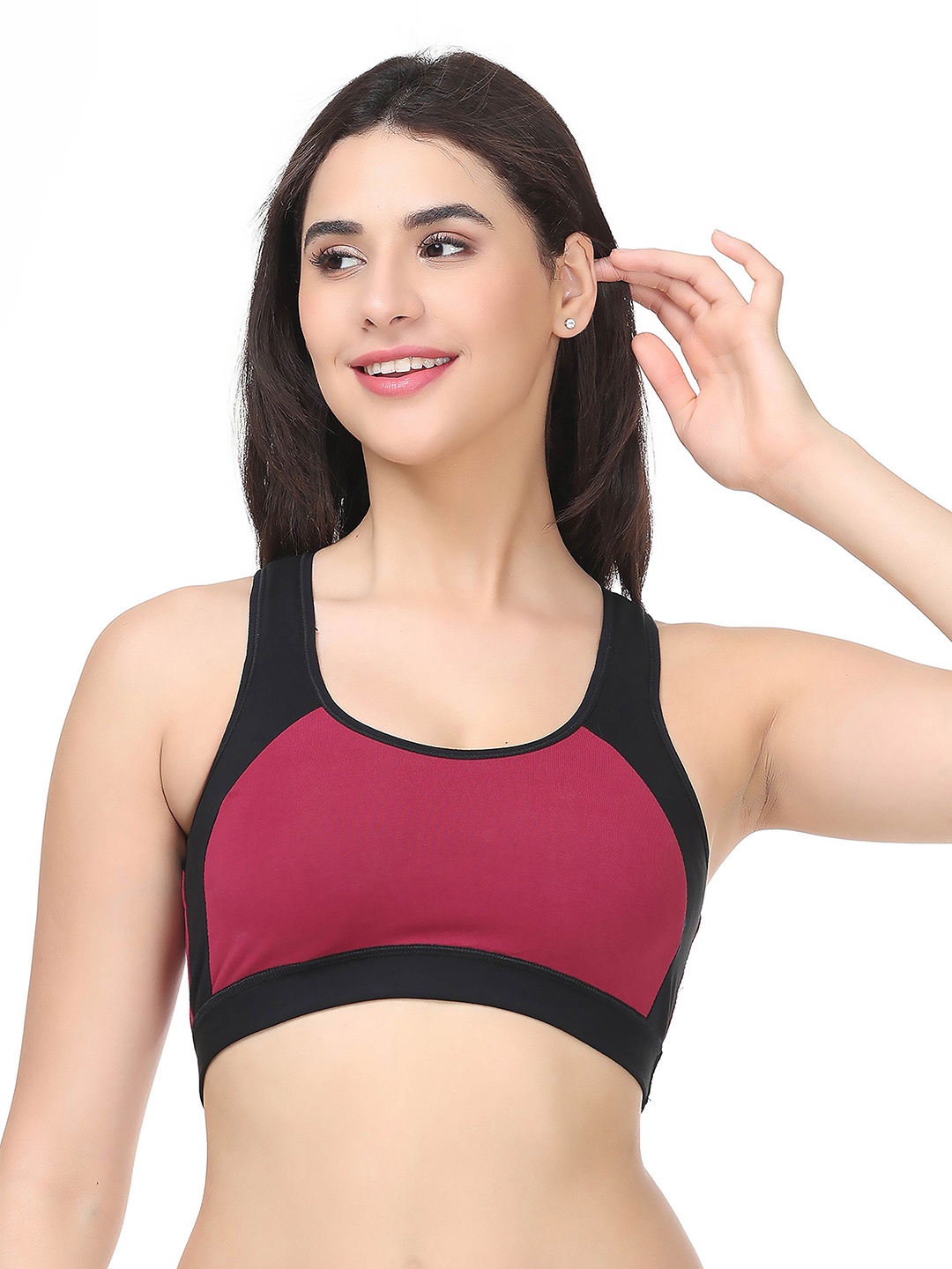 

Vismay ACTIVE-101: Medium Impact Active Bra, Red