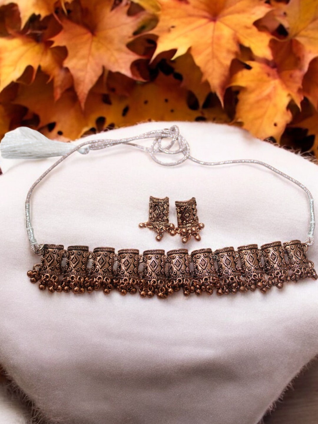 

Jolly Faces Stone-Studded Jewellery Set, Gold