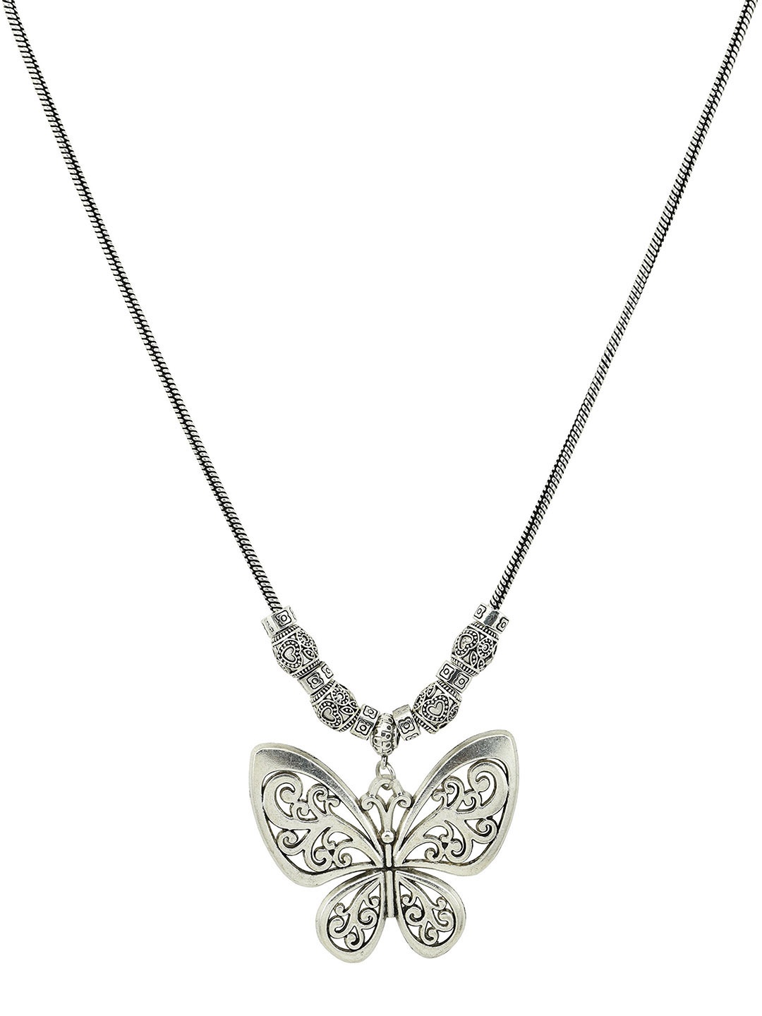 

HIGH TRENDZ Handcrafted Necklace, Silver