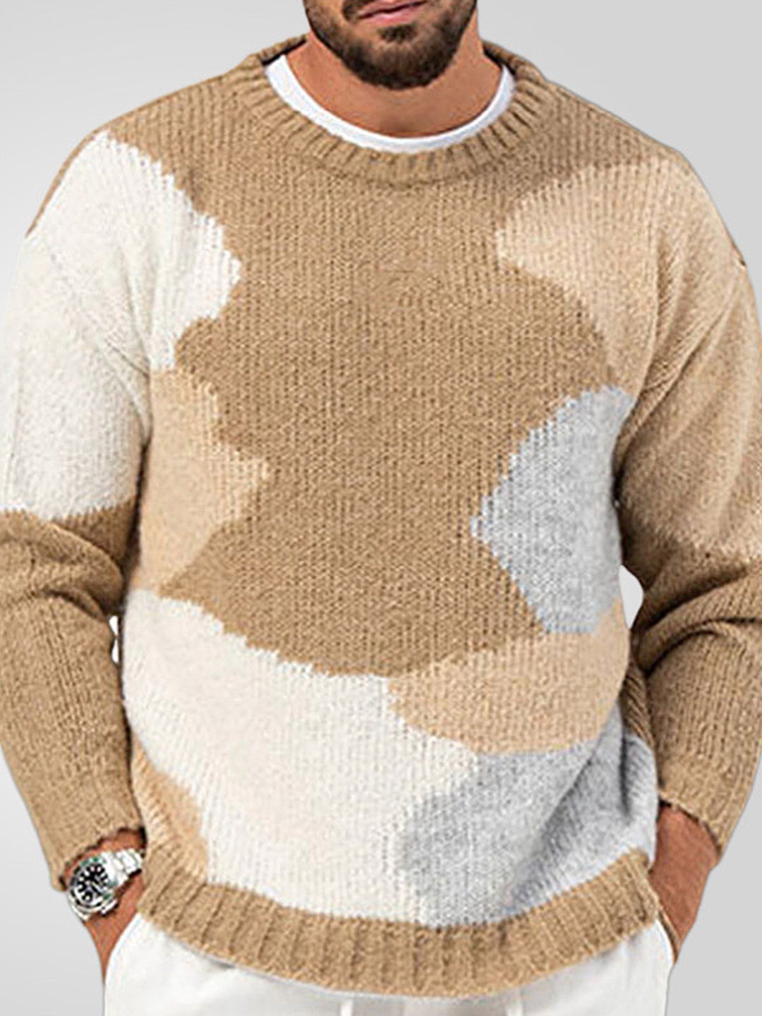 

Mast & Harbour Men Pullover, Khaki