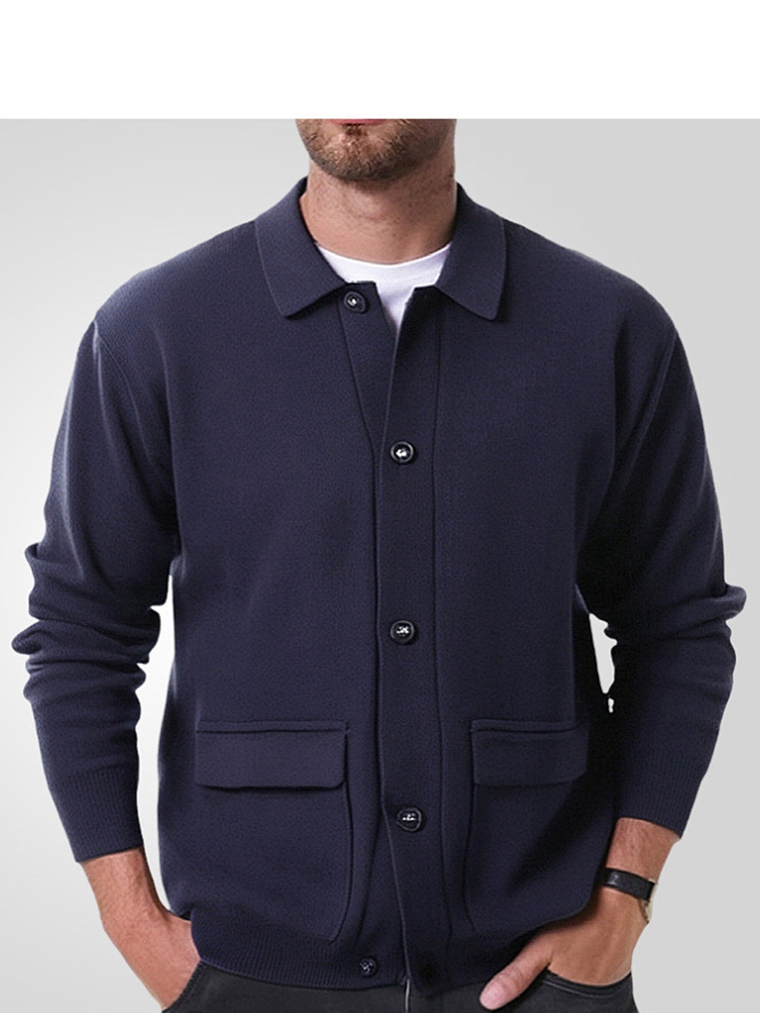 

Mast & Harbour Men Cardigan, Navy blue
