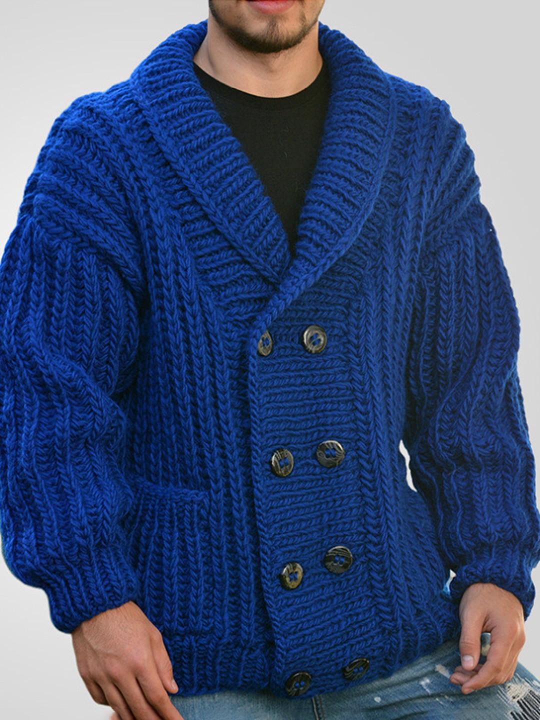 

Mast & Harbour Men Cardigan, Blue