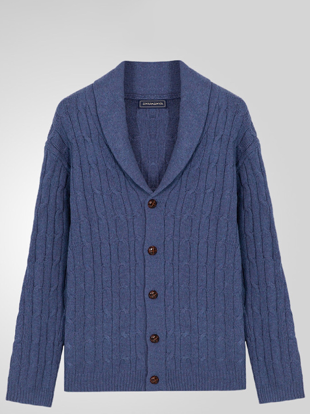 

Mast & Harbour Men Cable Knit, Navy blue