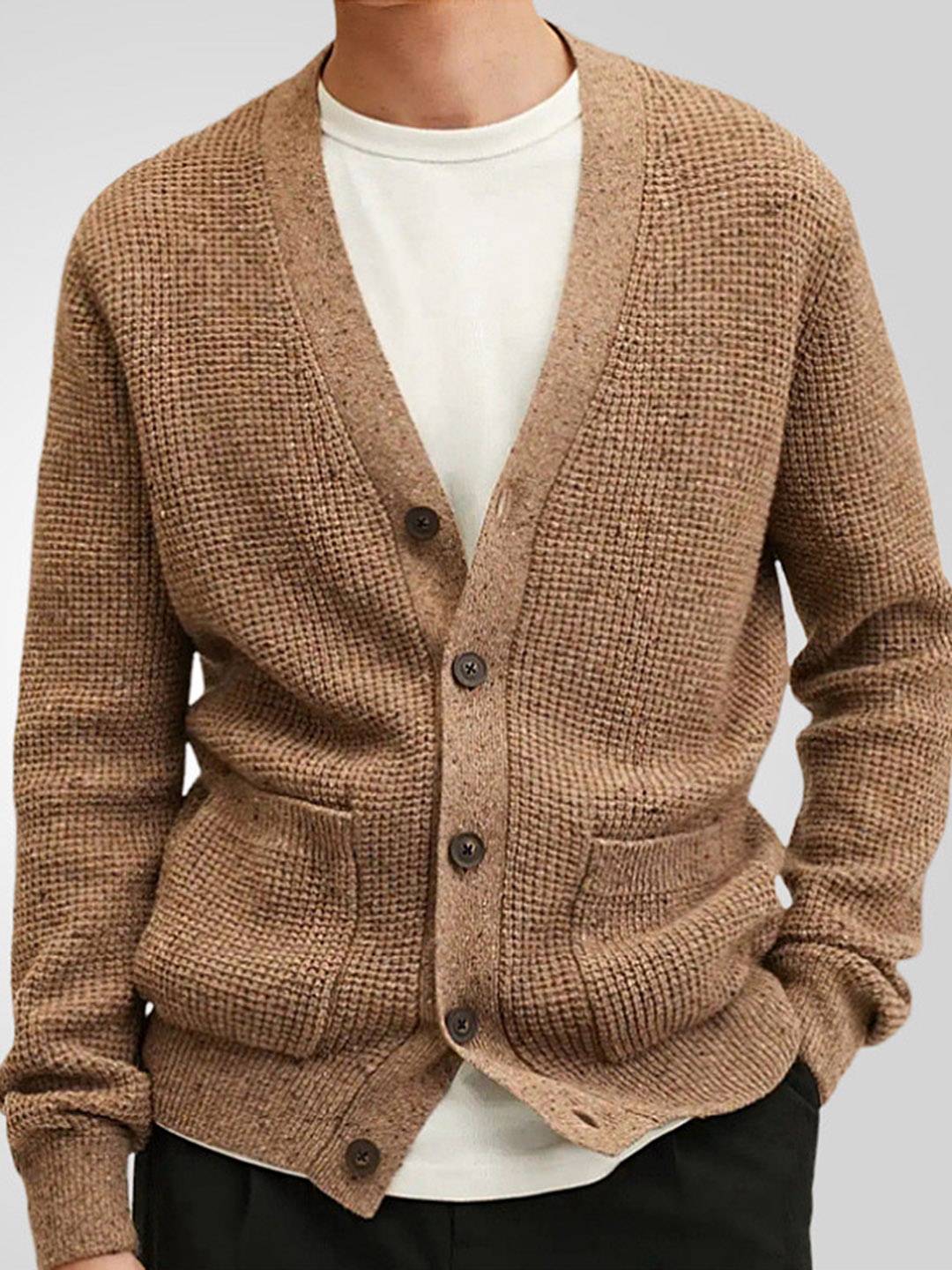 

Mast & Harbour Men Cardigan, Brown