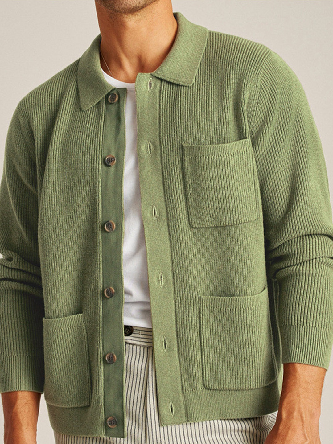 

Mast & Harbour Men Cardigan, Green