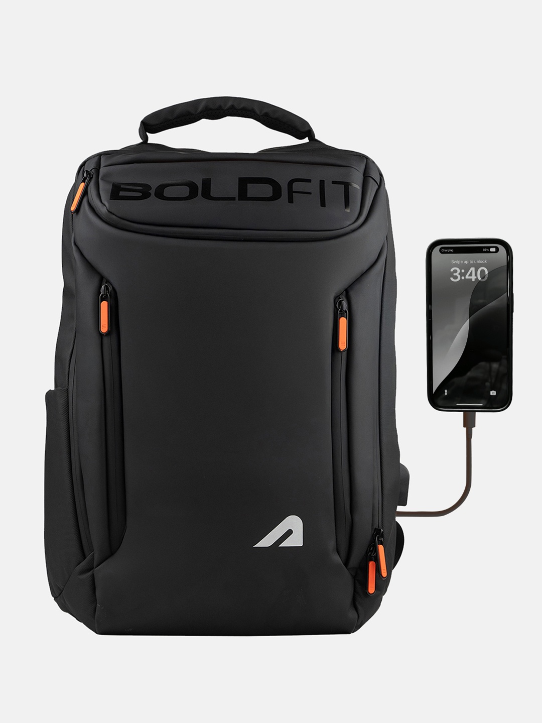 

BOLDFIT Unisex Padded Water Proof Laptop Backpack, Black