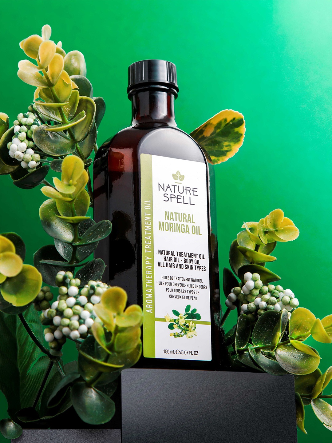 

Nature Spell Moringa Oil For Hair & Body - 100 ml, Beige