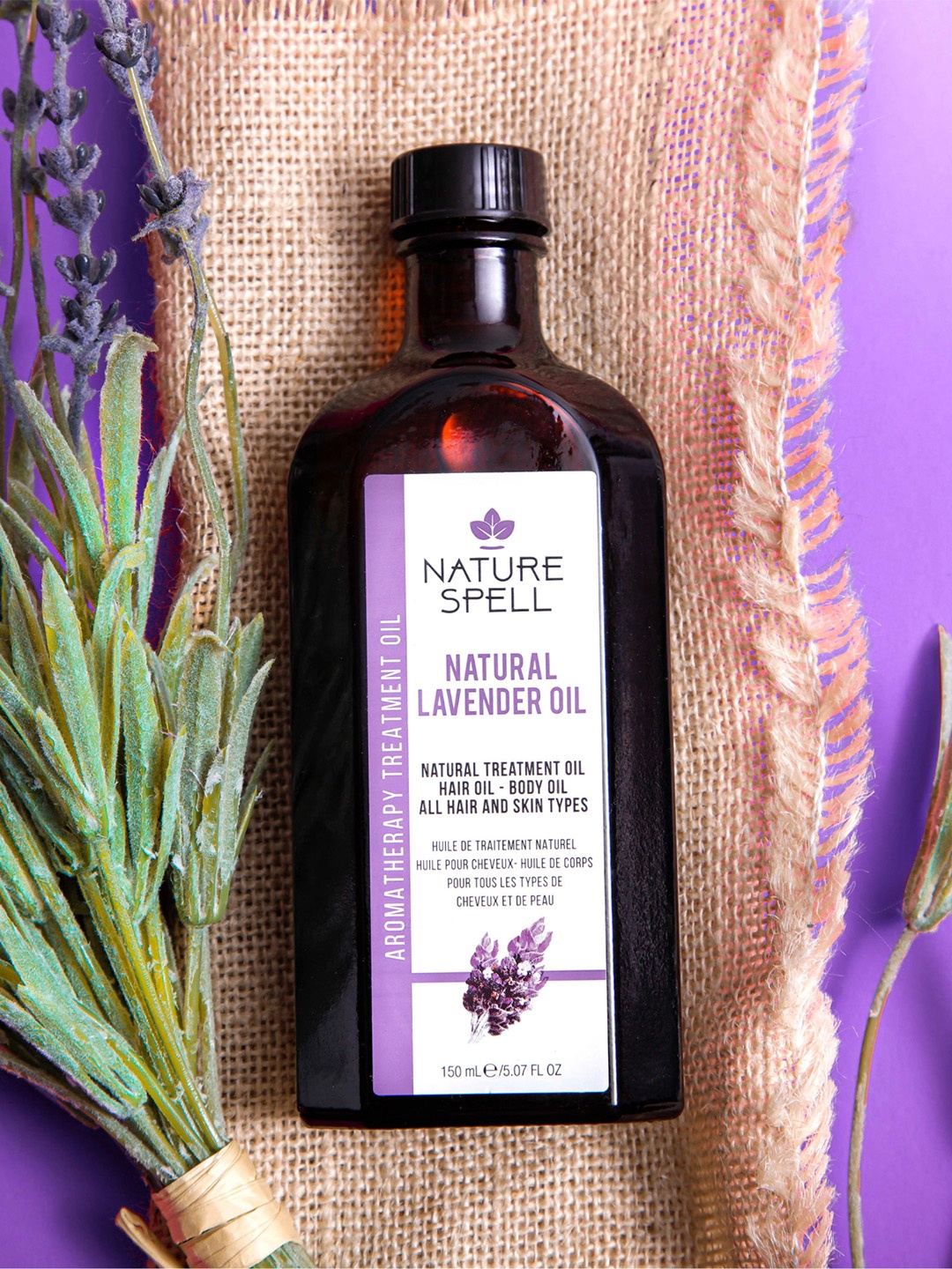 

Natural Spell Lavender Oil For Skin & Hair - 150 ml, Beige