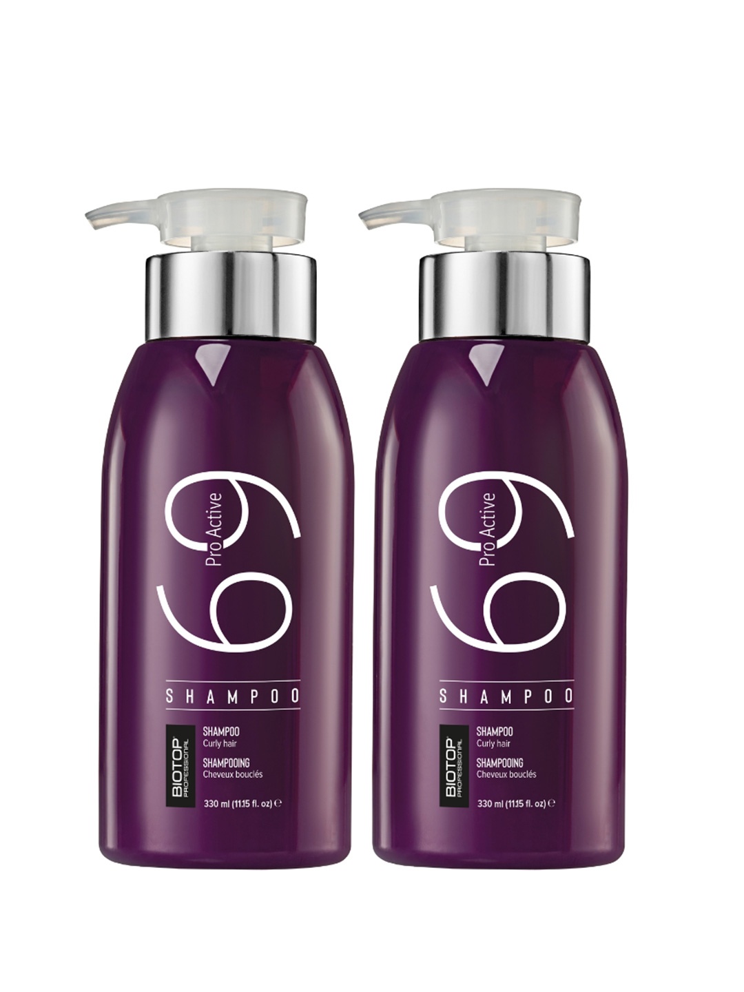 

BIOTOP PROFESSIONA 2Pcs 69 Pro Active Shampoo For Curly Hair - 500ml Each, Purple