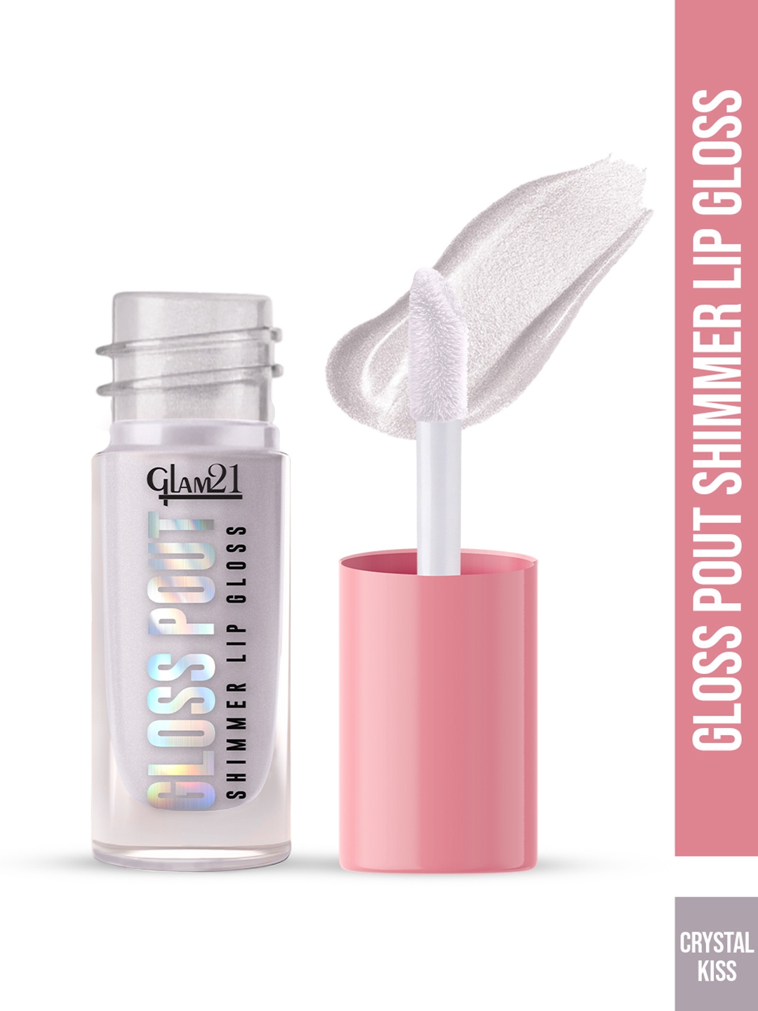 

GLAM21 Gloss Pout Shimmer Lip Gloss - 7 g - Crystal Kiss 01, Transparent