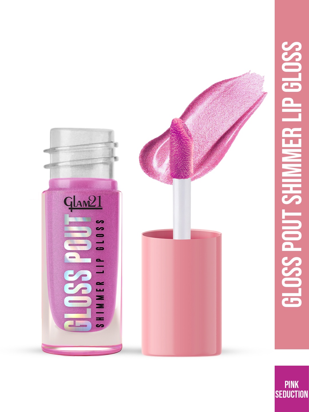 

GLAM21 Gloss Pout Shimmer Non Sticky Lip Gloss- 7 g- Pink Seduction 04