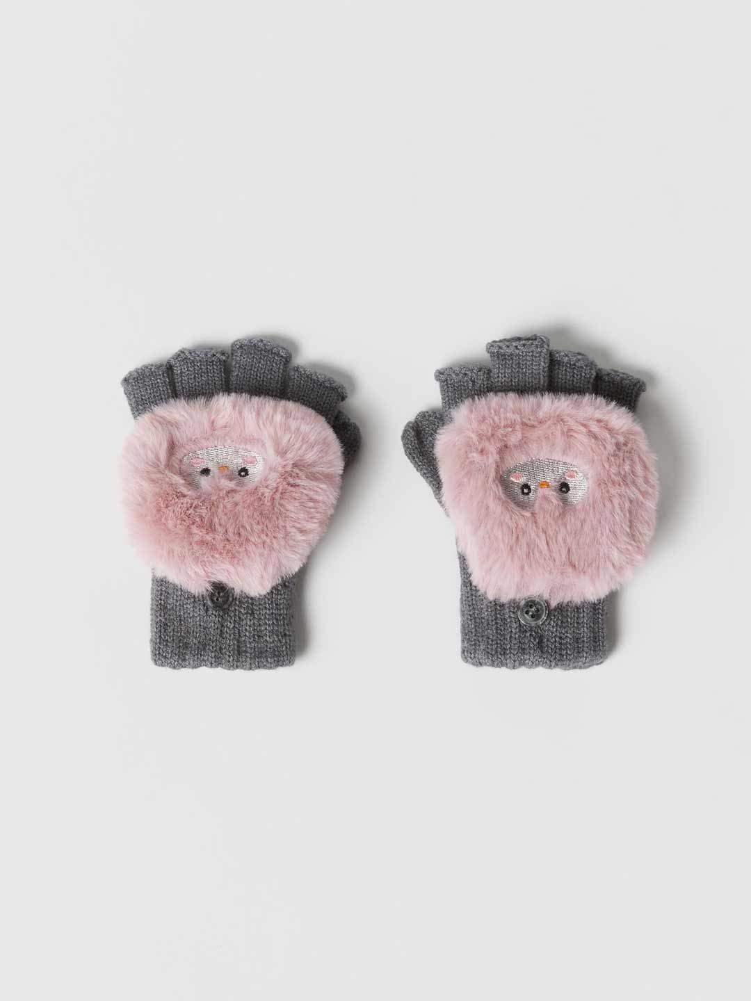 

ZARA Kids-Unisex Gloves, Pink