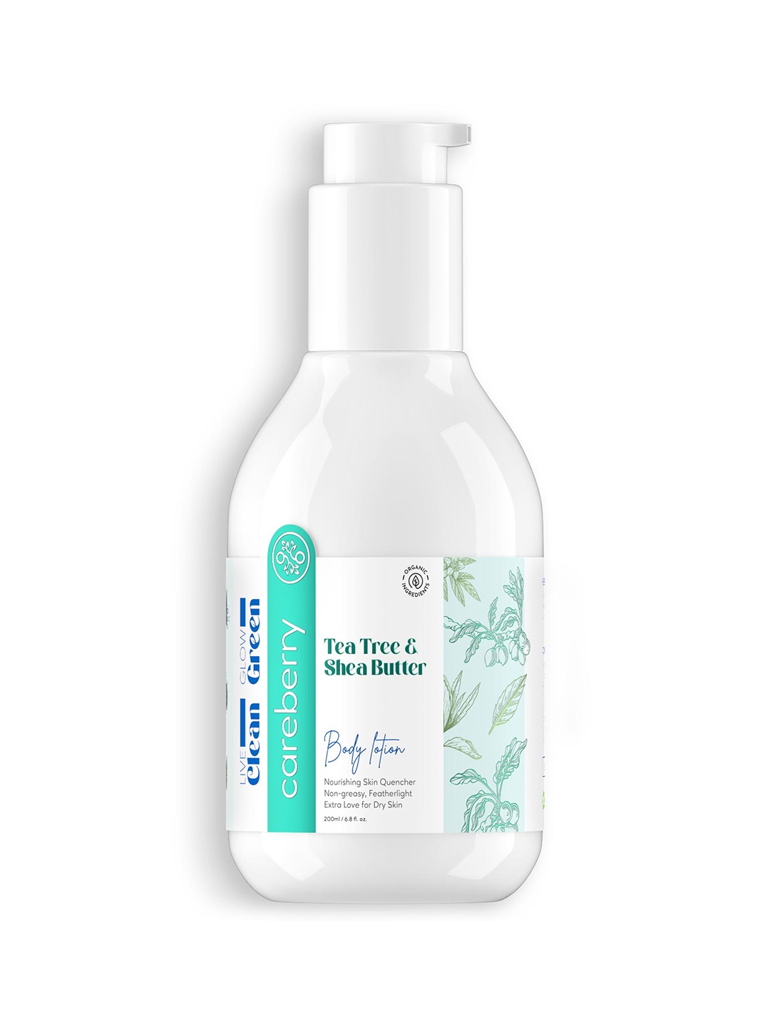 

careberry Tea Tree & Shea Butter Nourishing Body Lotion - 200 ml, White