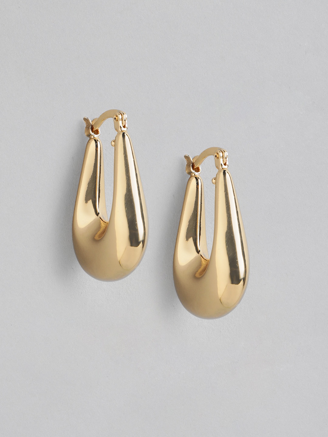 

Forever New Gold Plated Contemporary Hoop Earrings