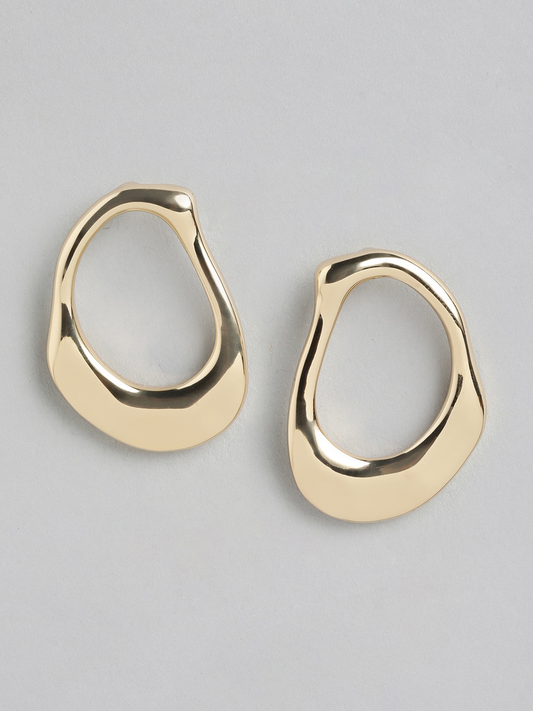 Forever New Gold Plated Contemporary Studs Earrings