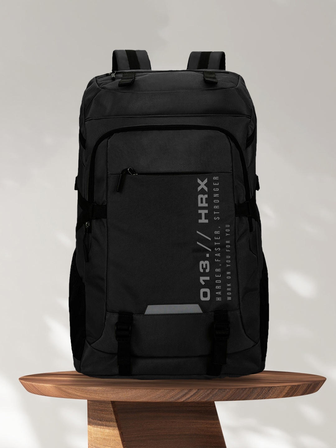 

HRX by Hrithik Roshan Unisex Brand Logo Backpack, Black
