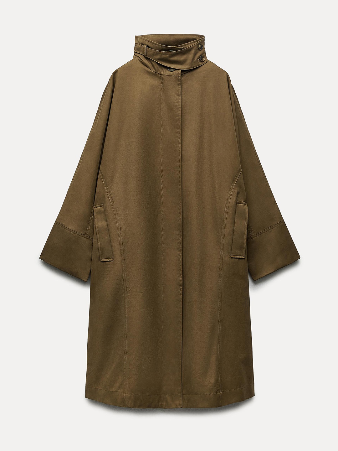 

ZARA Women Rain Jacket, Olive