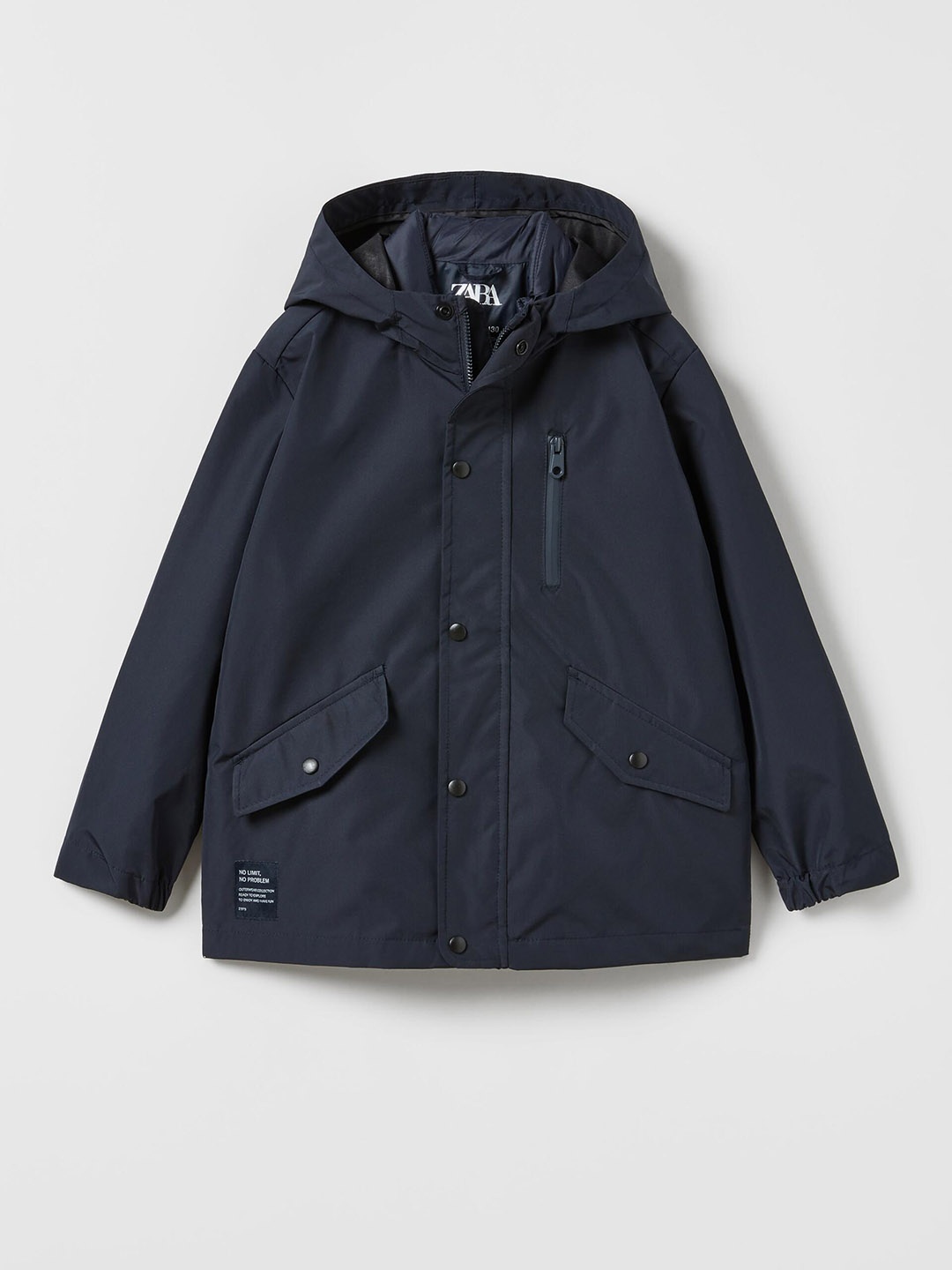 

ZARA Boys Rain Jacket, Navy blue