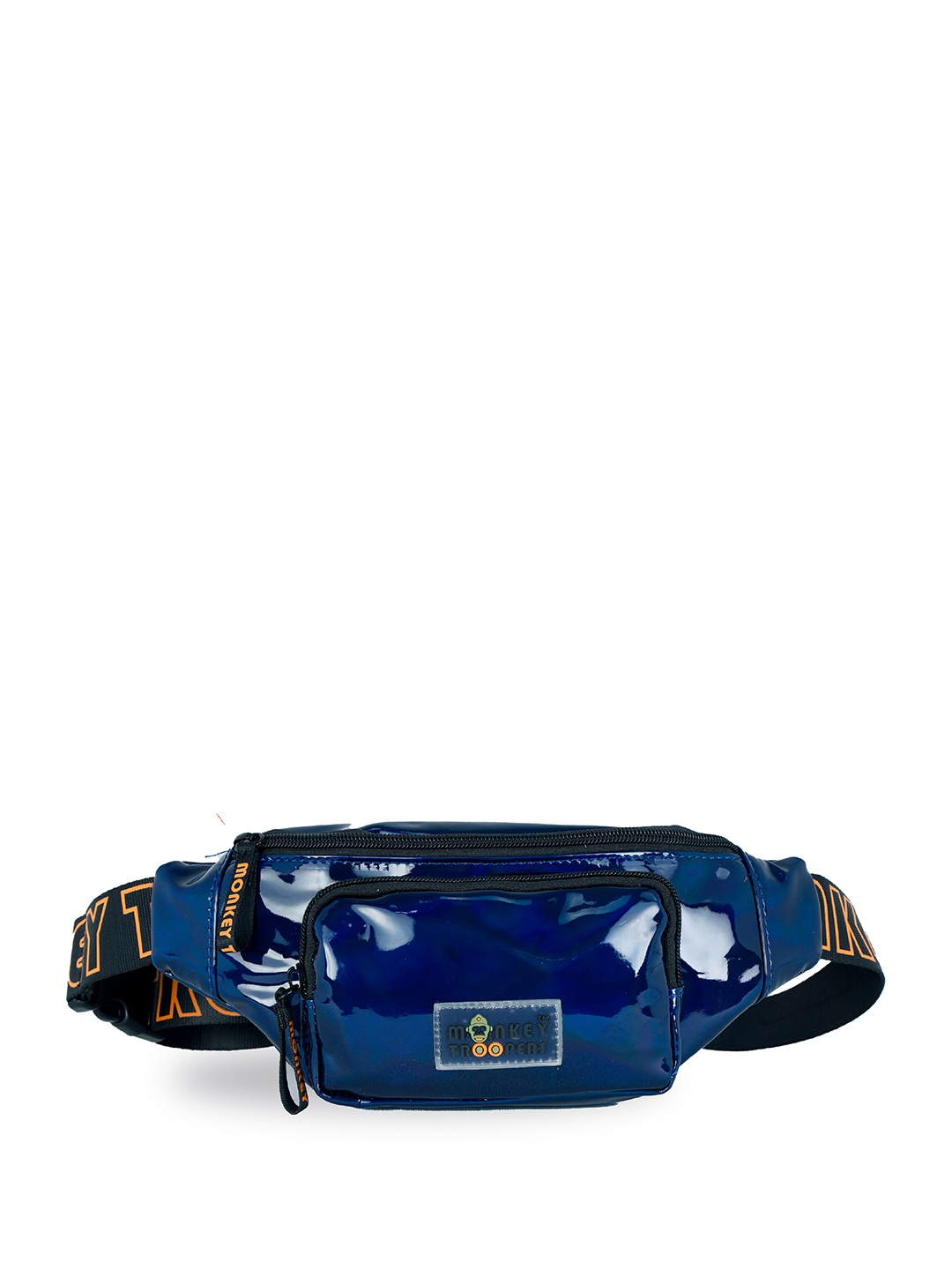 

MONKEY TROOPERS Adjustable Straps Detail Bum Waist Pouch, Navy blue