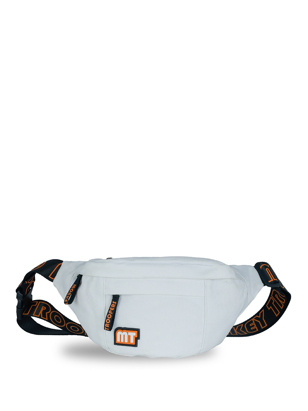 

MONKEY TROOPERS Adjustable Straps Detail Bum Waist Pouch, White