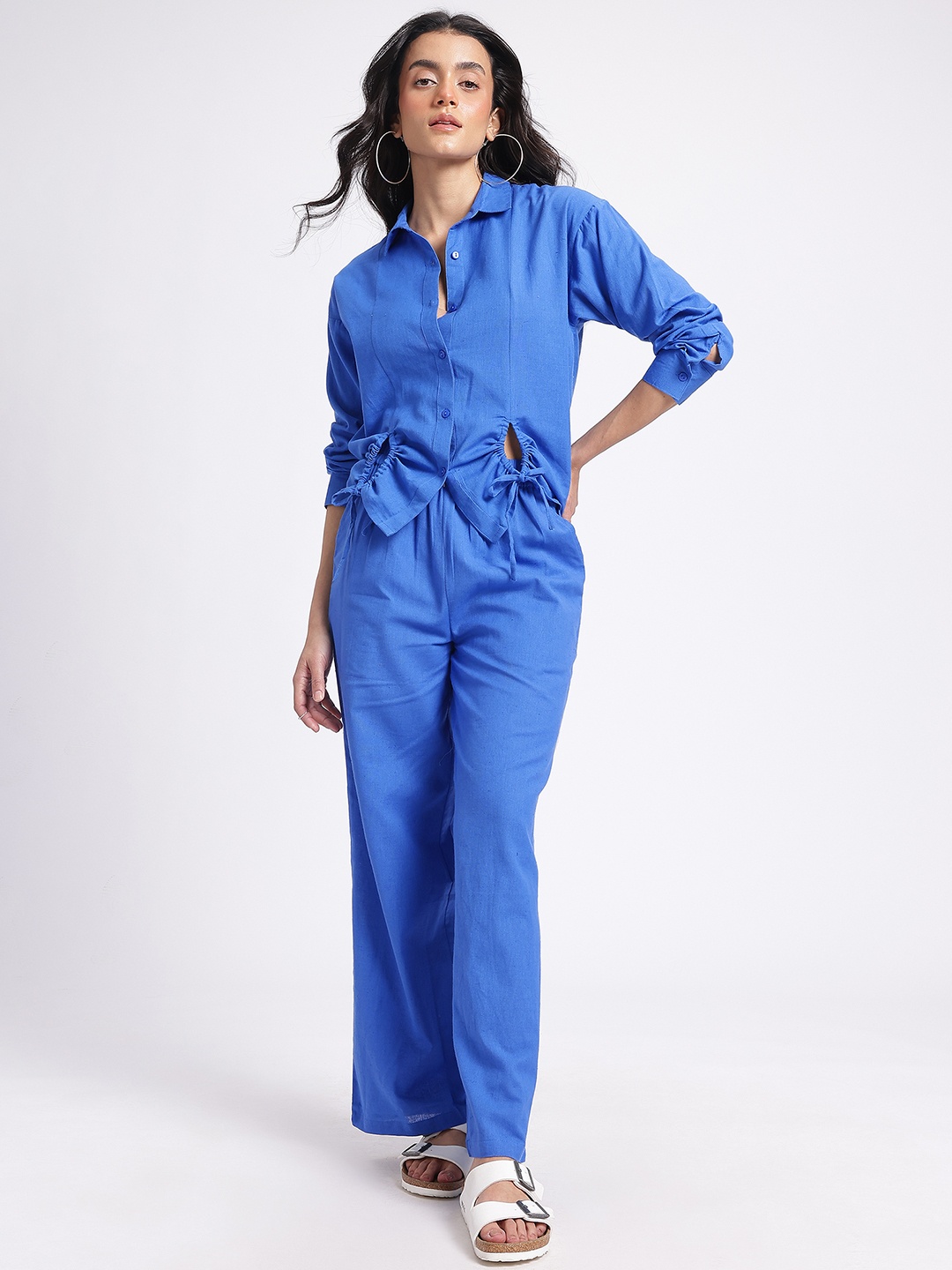 

glitchez Ruched Ready Co-Ords, Blue