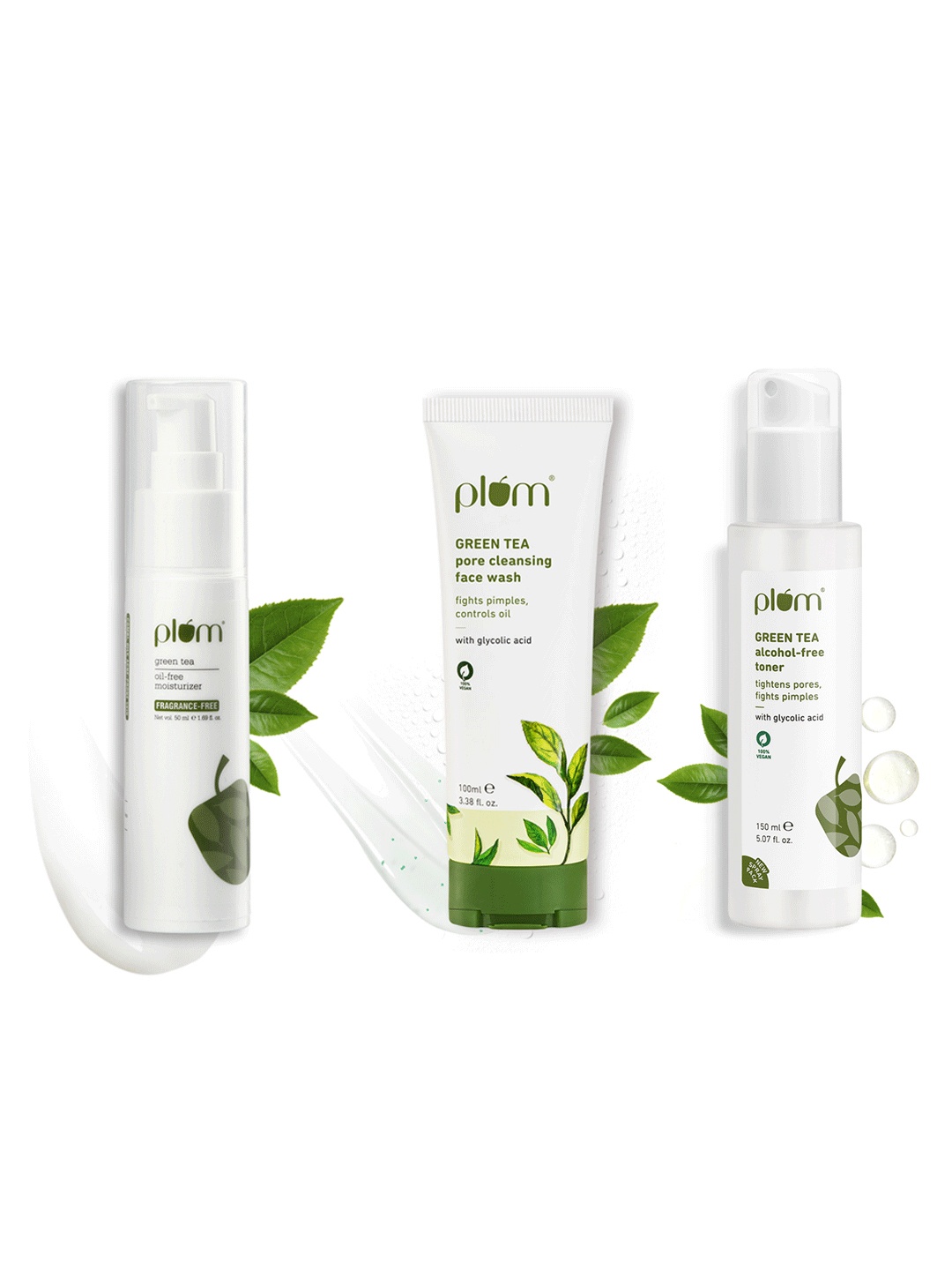 

Plum Green Tea Skin Care Combo, White