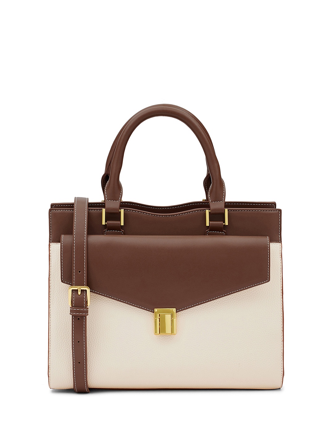 

MIRAGGIO Ivory PU Alison Crossbody Bag, Brown