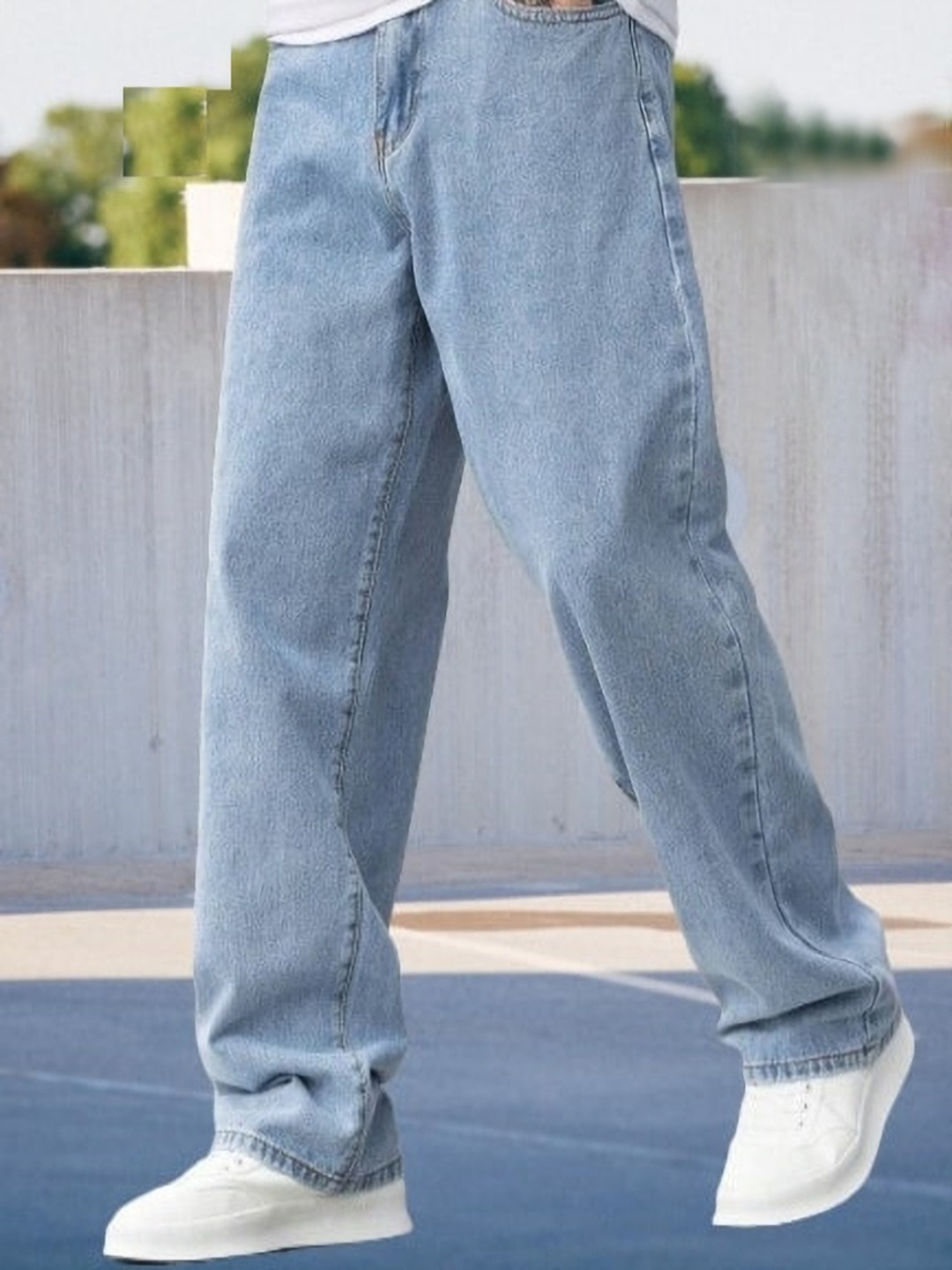 

DENIMLOOK Men Relaxed Fit Stretchable Jeans, Blue