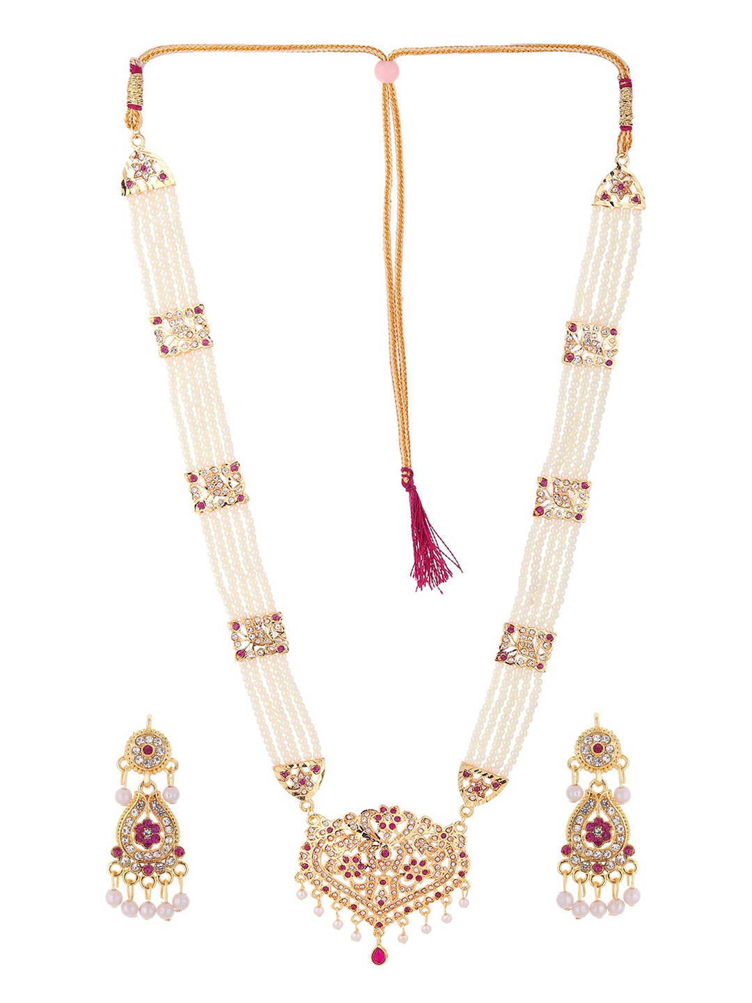 

RHOSYN Gold-Plated Necklace Set, White