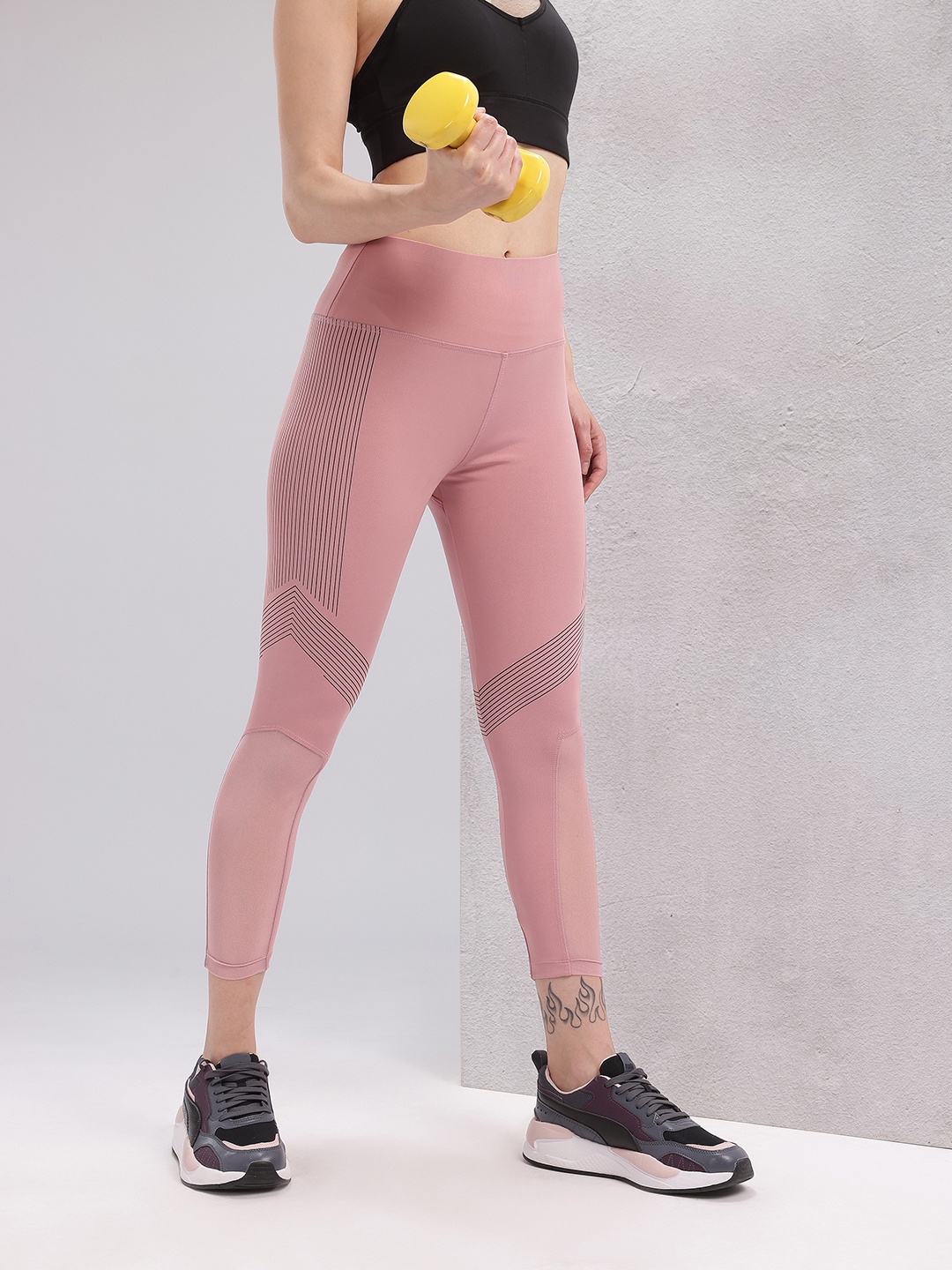

HRX by Hrithik Roshan Women Rapid Dry Training Tights, Pink