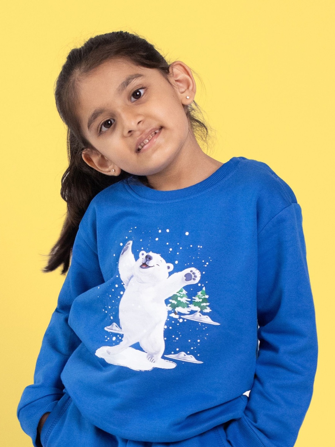 

Orange Sugar Unisex Kids Sweatshirt, Navy blue